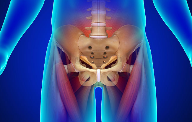 Patient undergoing Piriformis Syndrome treatment at Harbor Health Center