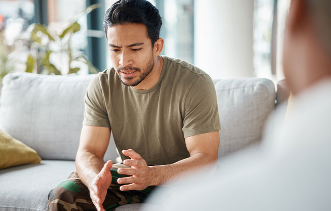 Patient undergoing Counseling at Harbor Health Center