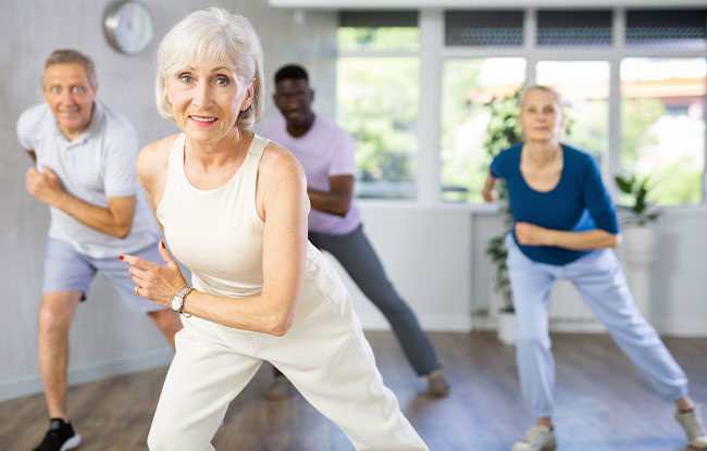 Patient undergoing Movement Disorder Classes at Harbor Health Center